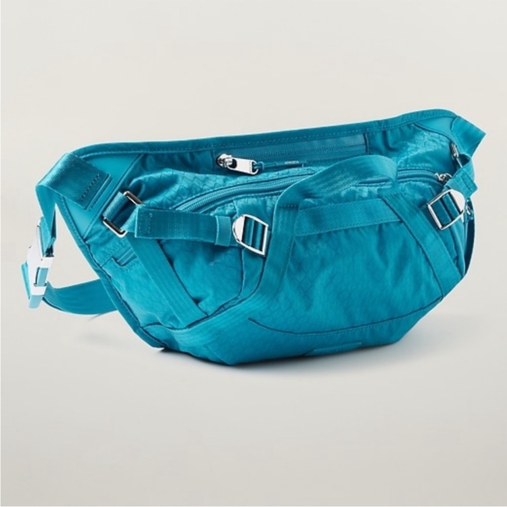 Teal Nylon Waist Bag